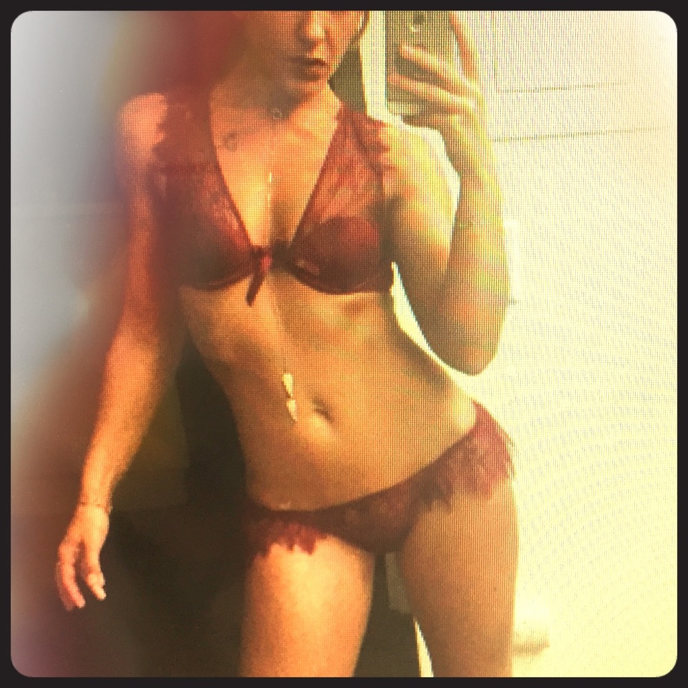 Maroon Fairy Bra & Panty Set